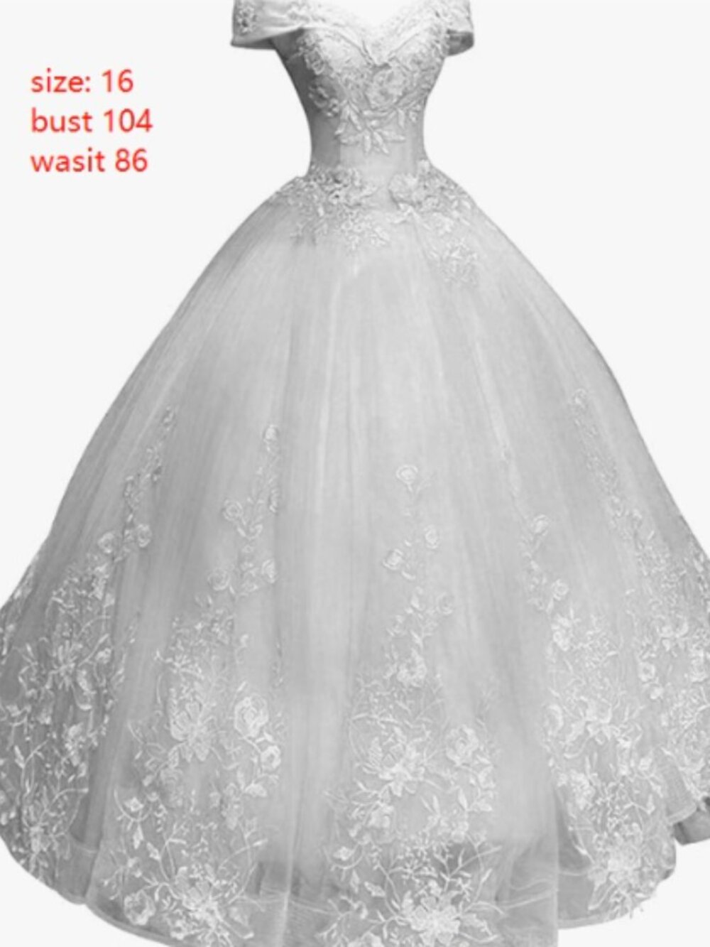 Women's Prom Dress Ball Gown Off Shoulder Quinceanera Dress